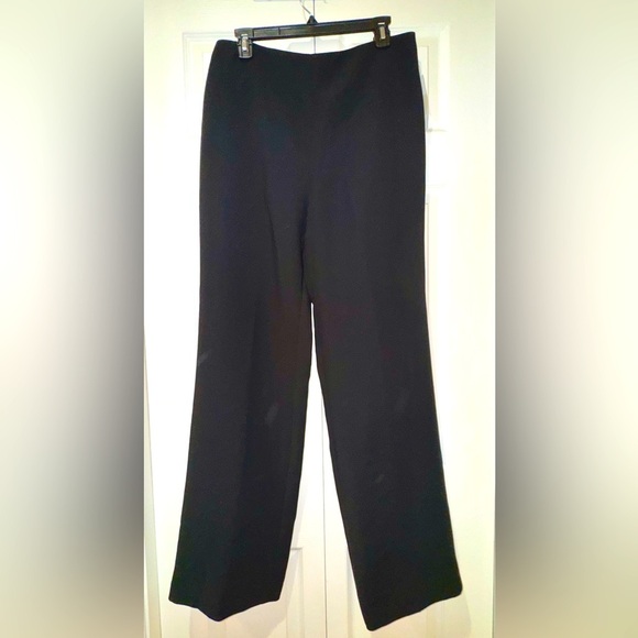 Zoey brand Black High rise Wide Leg zipper back closure Pants. Size 12 NWT - Picture 1 of 10